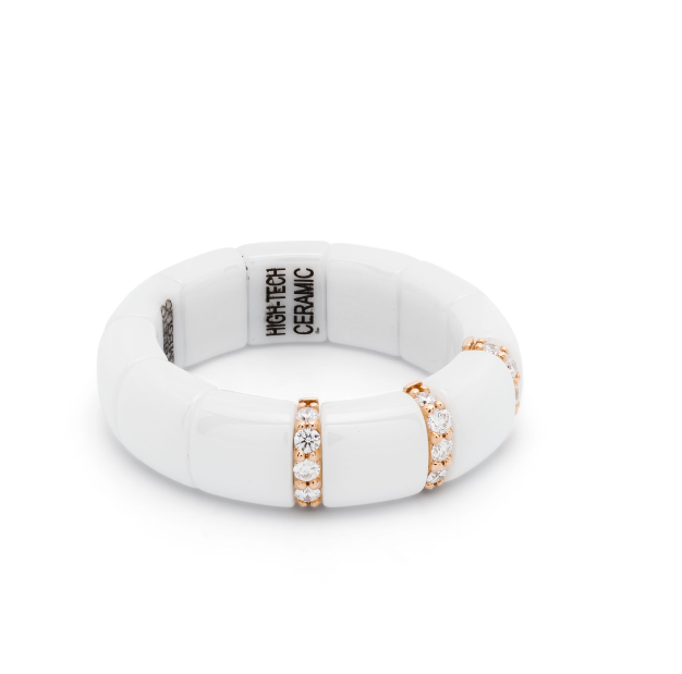 18kt rose gold diamond ring