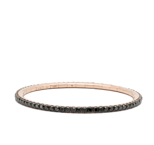 18kt rose gold black diamonds bracelet