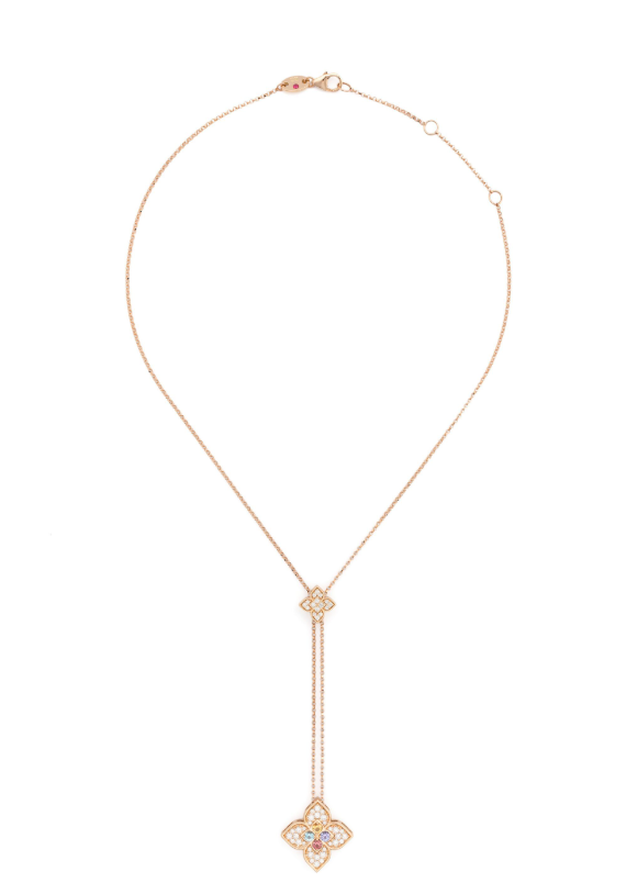 18K rose gold Venetian Princess multi-stone necklace