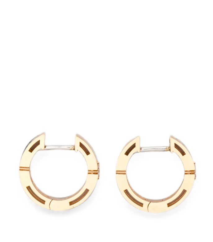 18kt rose gold diamonds earrings