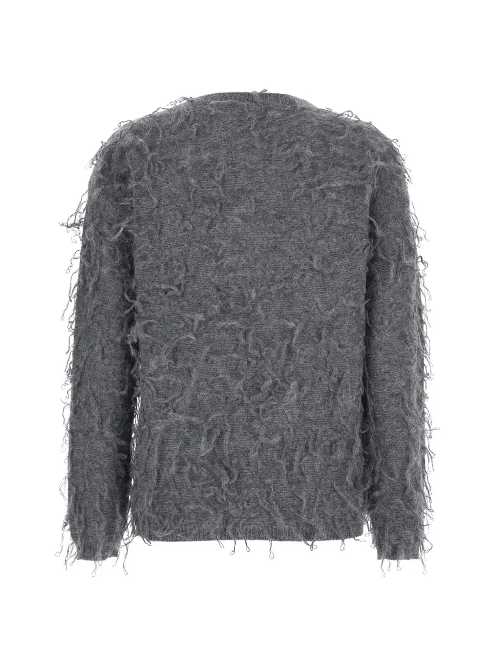 fringed knit sweater