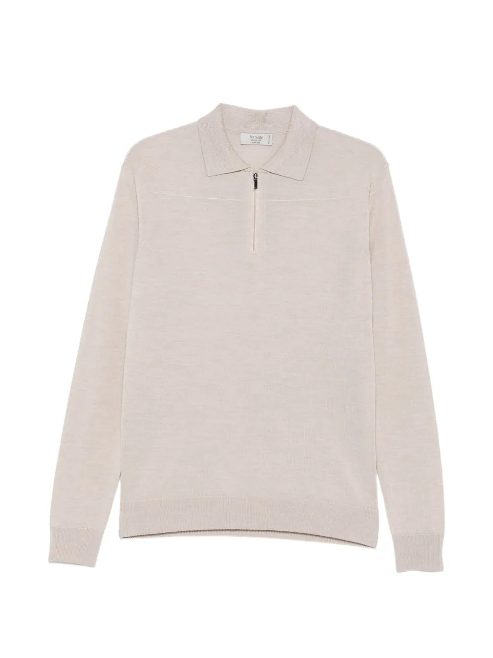 quarter-zip polo-collar polo shirt