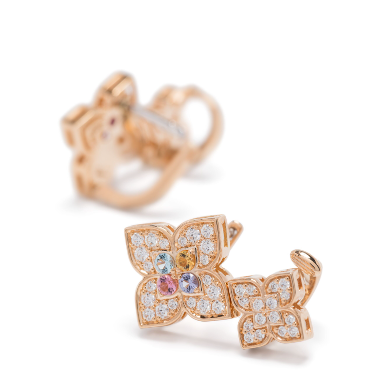 18K rose gold Venetian Princess multi-stone earrings