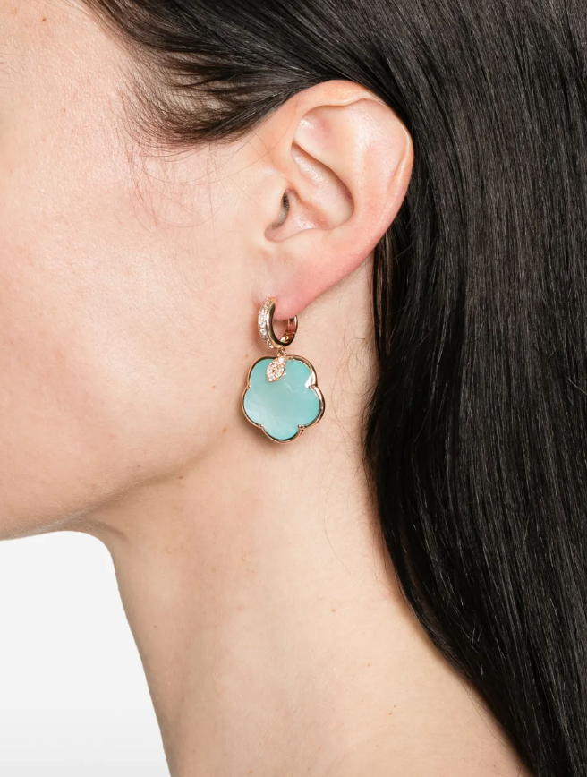 18K rose gold Ton Joli diamond earrings