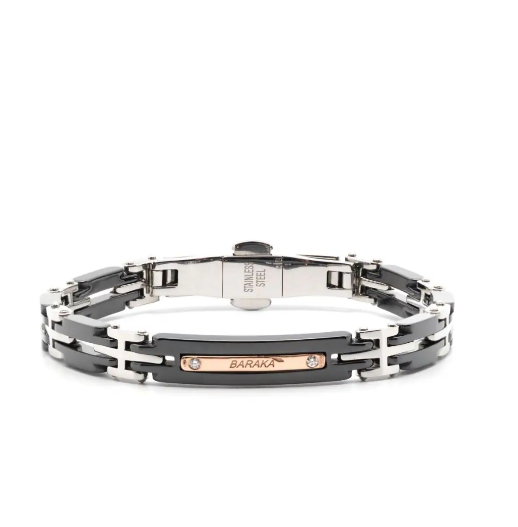 Freetime engraved-logo diamond-detail bracelet