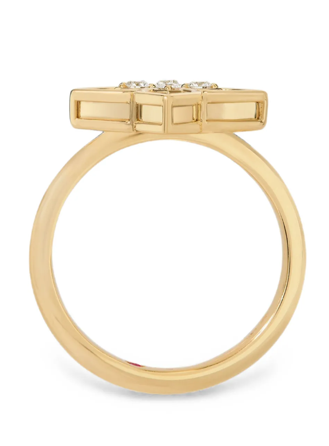 18kt yellow gold diamonds ring