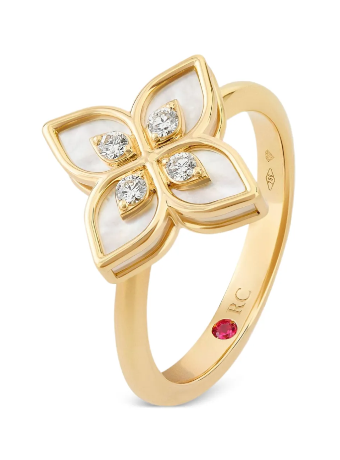 18kt yellow gold diamonds ring