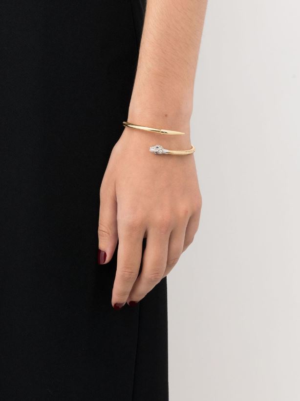 Pulsera Nobile de oro amarillo de 18 kt con diamantes y zafiros 