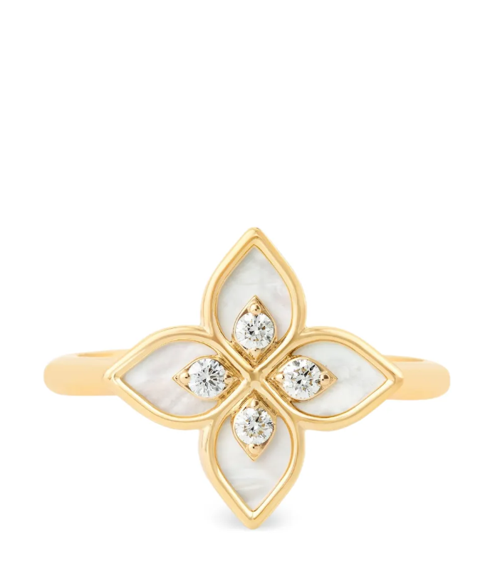 18kt yellow gold diamonds ring