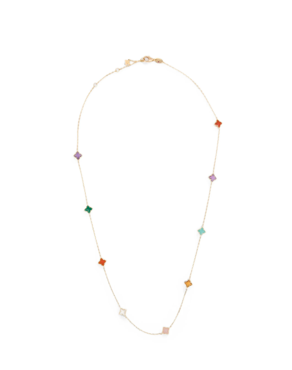 Princess Flower multi-gemstone necklace