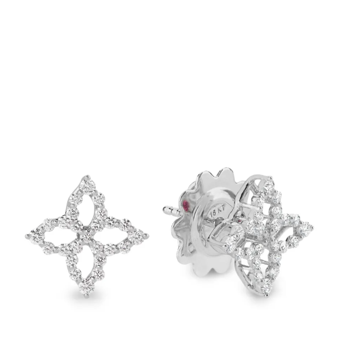 18kt white gold diamonds earrings