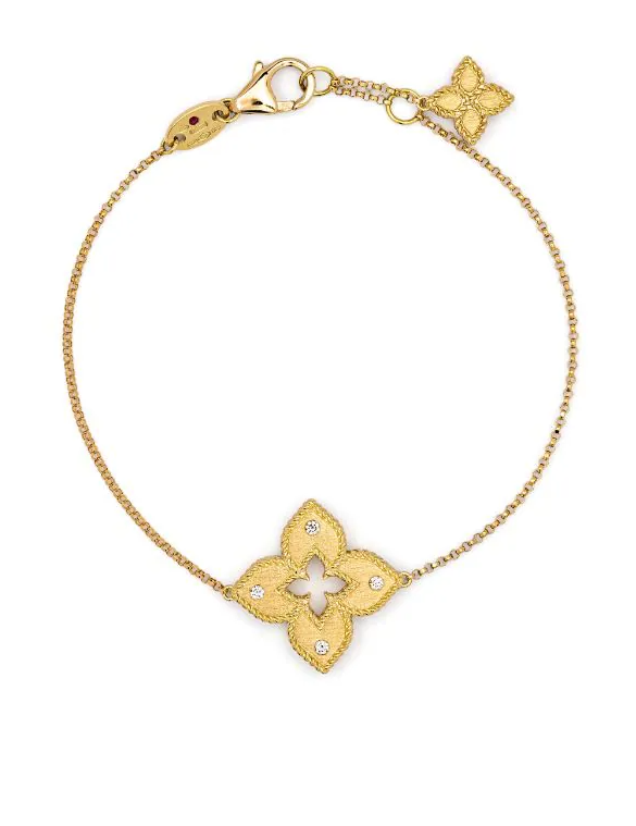 Pulsera Princesa Veneciana de oro amarillo de 18 kt 
