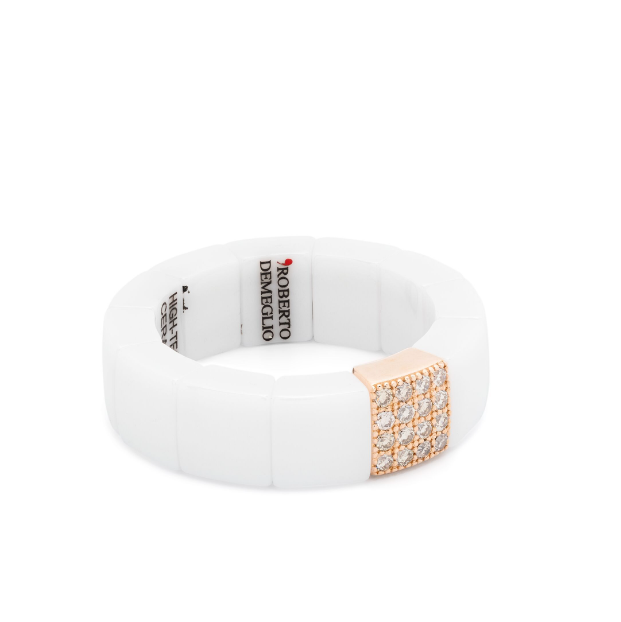 18kt rose gold diamond ring