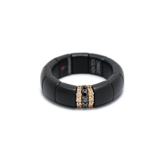 18kt rose gold diamond ring