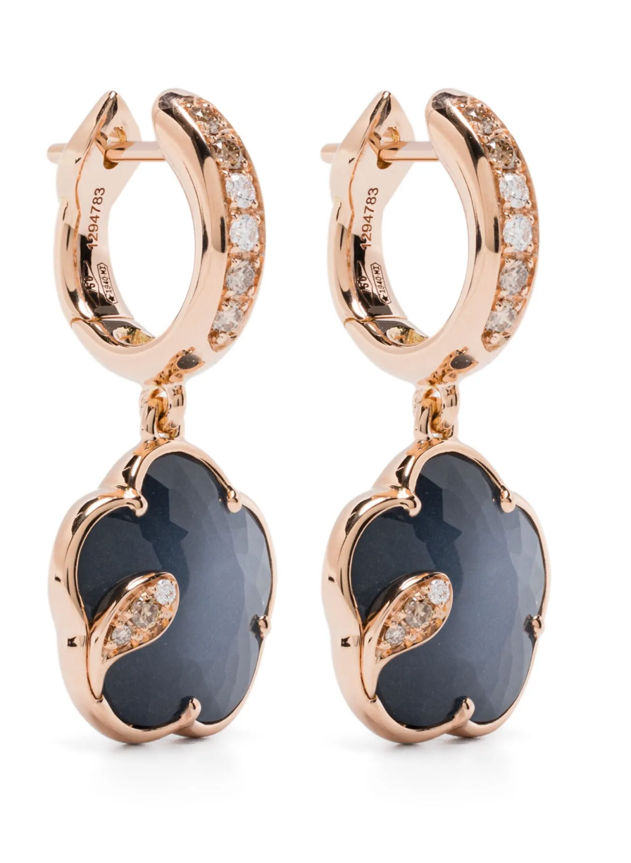 18K rose gold Petit Joli Lunaire diamond earrings