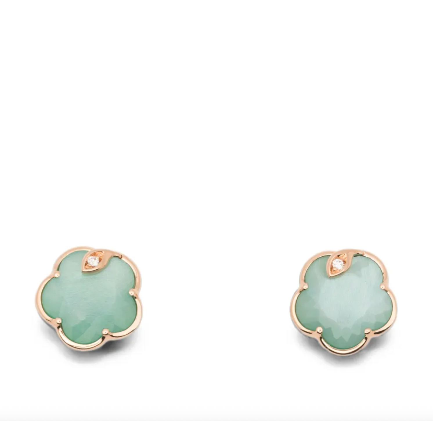 18kt rose gold diamonds earrings