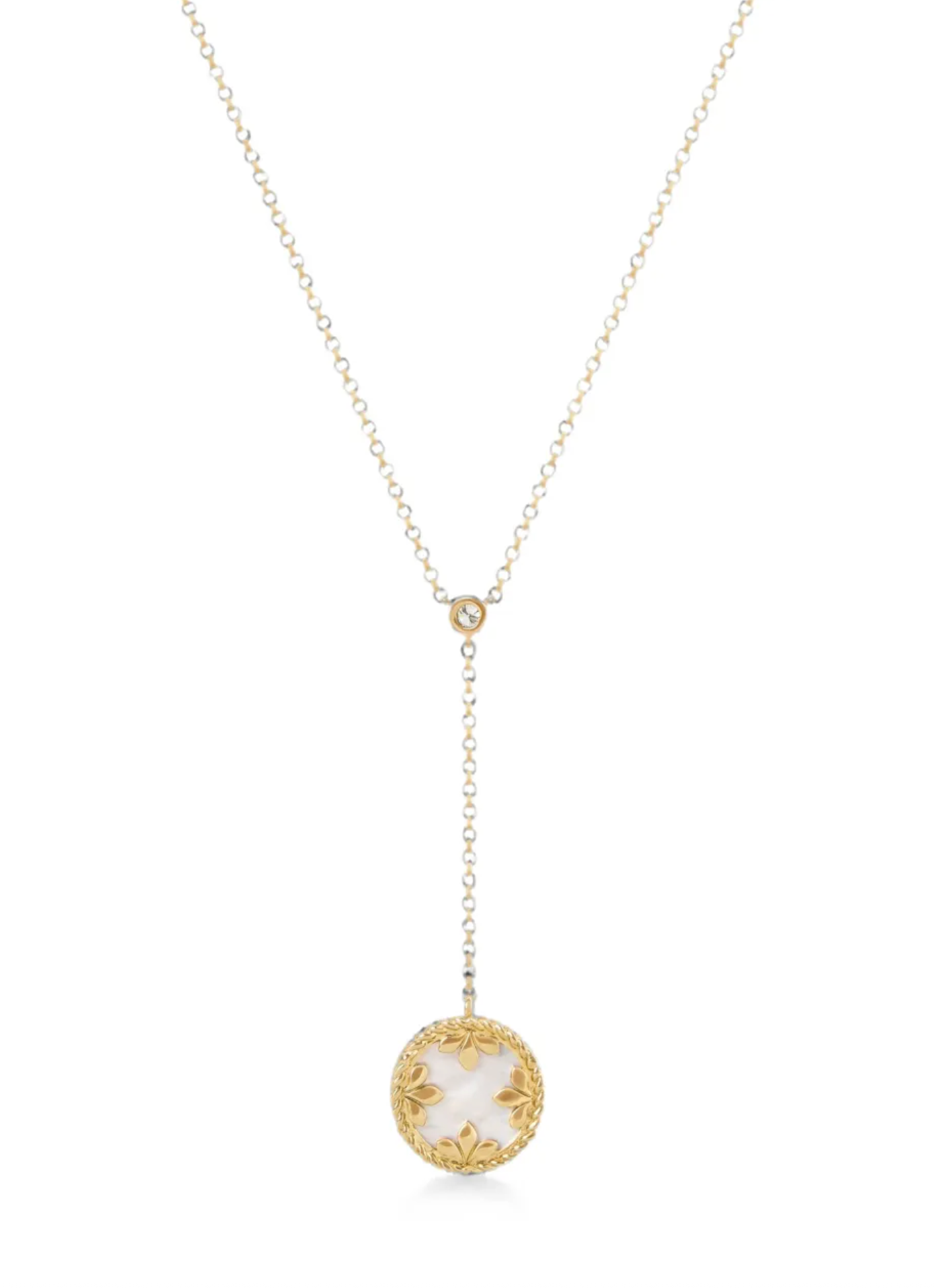18kt yellow gold diamonds necklace