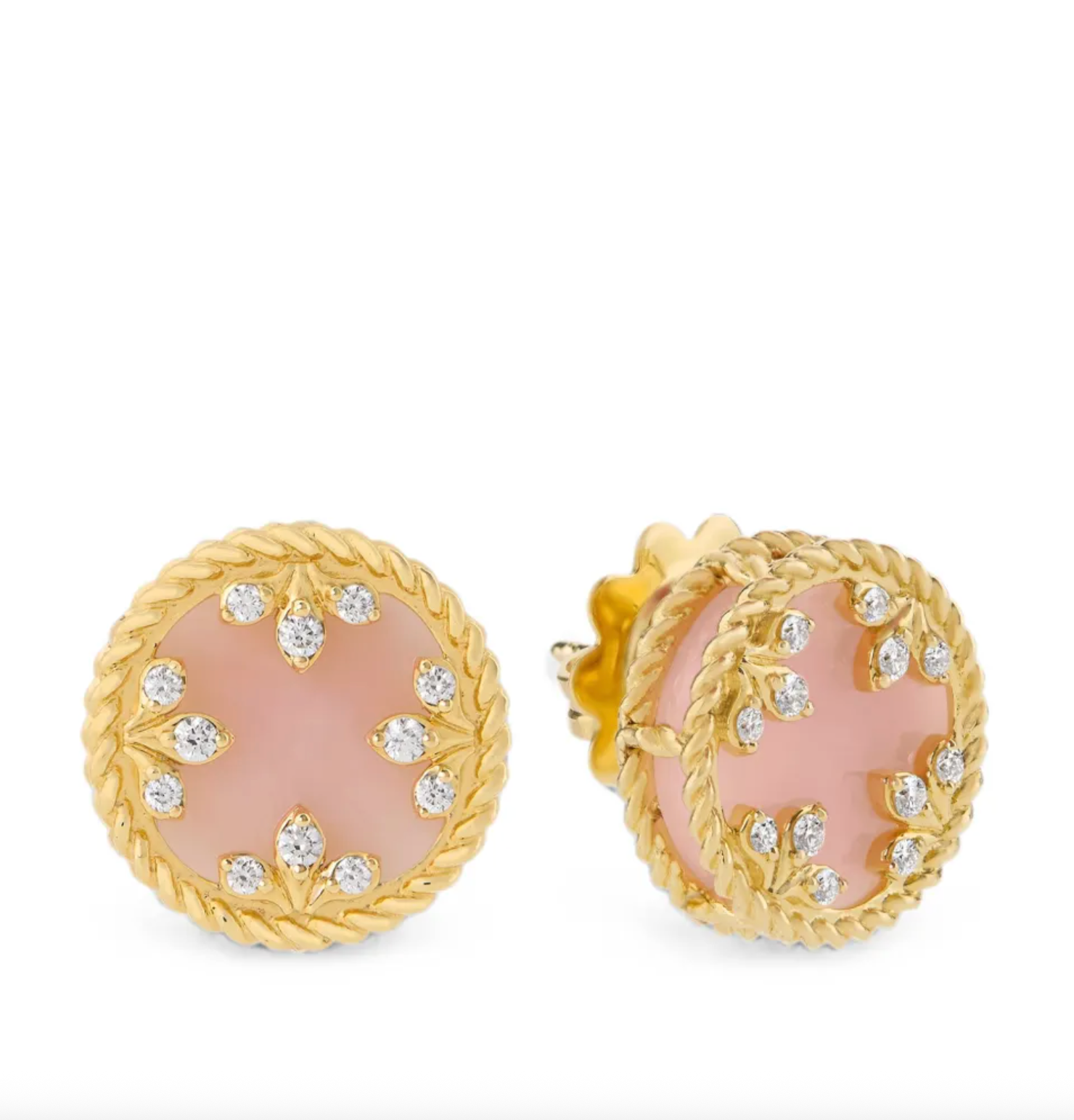 18kt yellow gold diamonds earrings