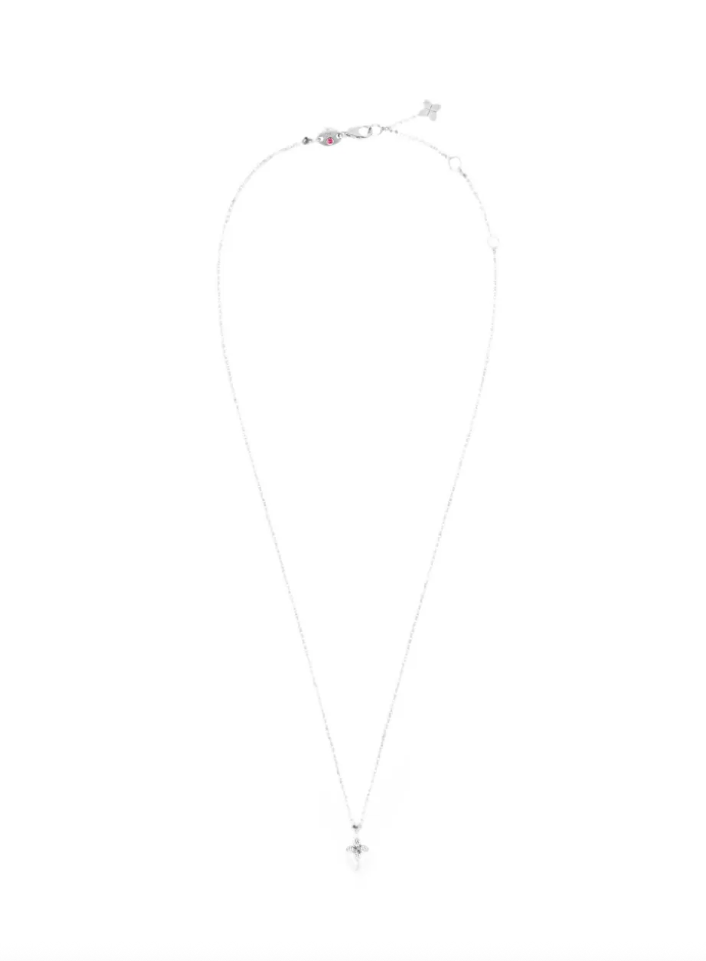 18kt white gold diamonds necklace