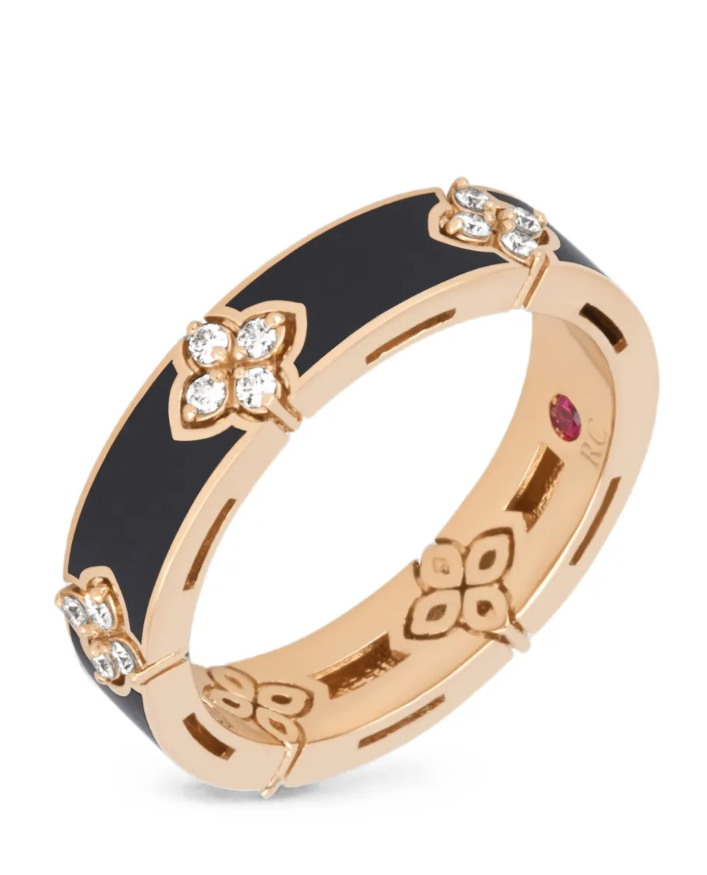 18kt rose gold diamonds ring
