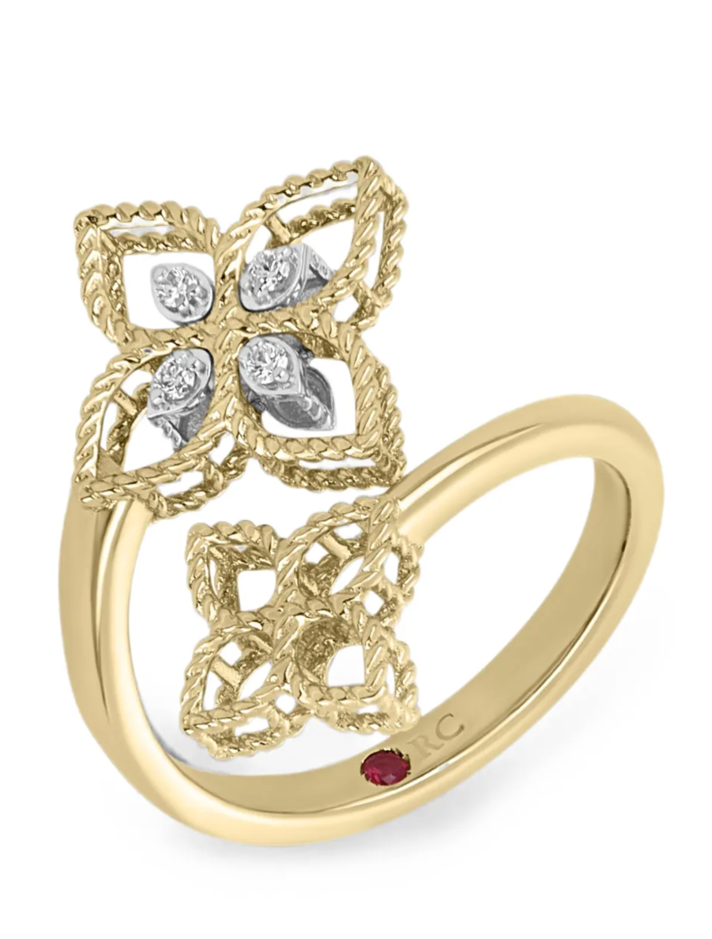 18kt yellow gold diamonds rings