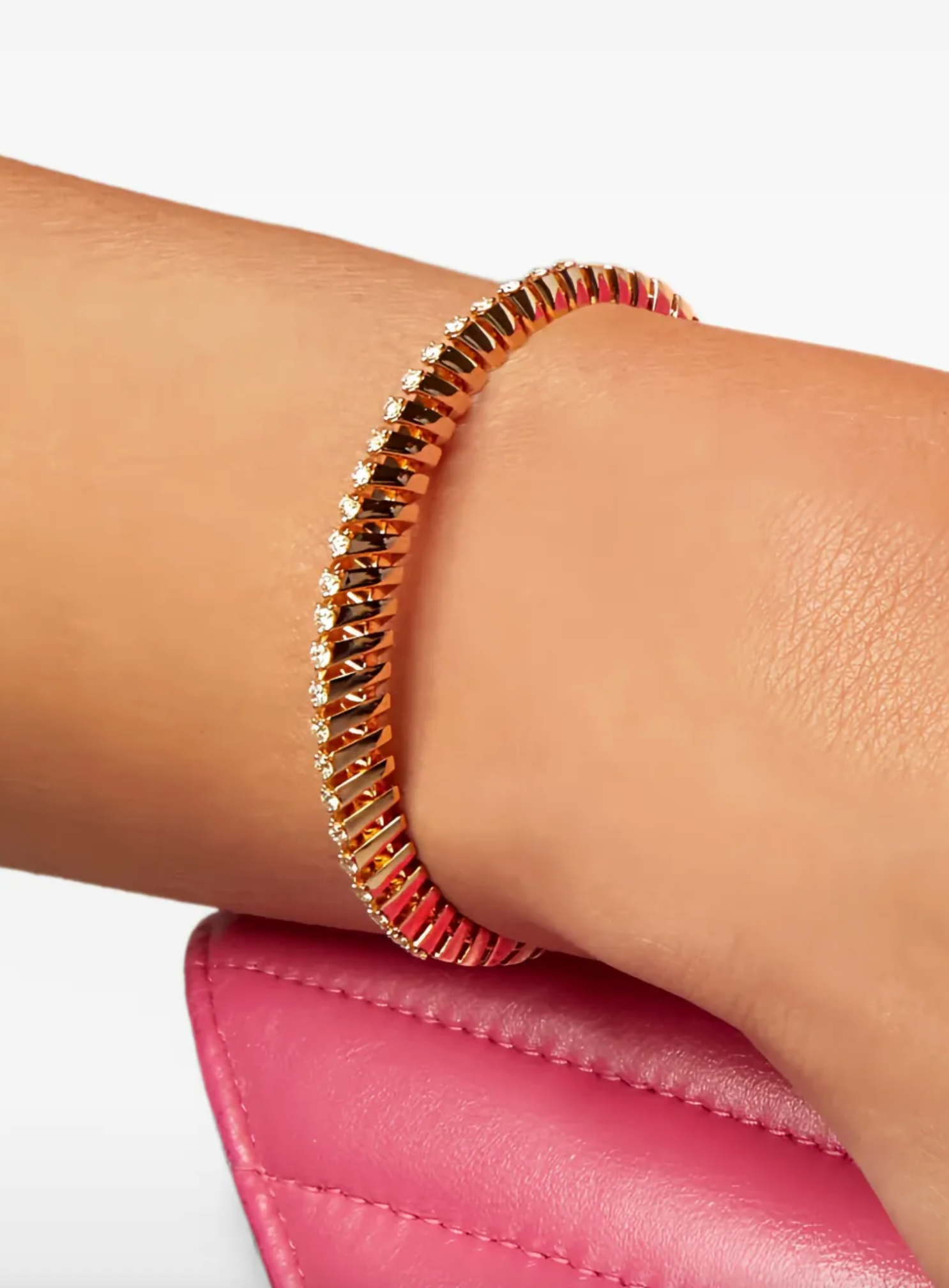 Soffio Mini-Me diamond spiral bracelet