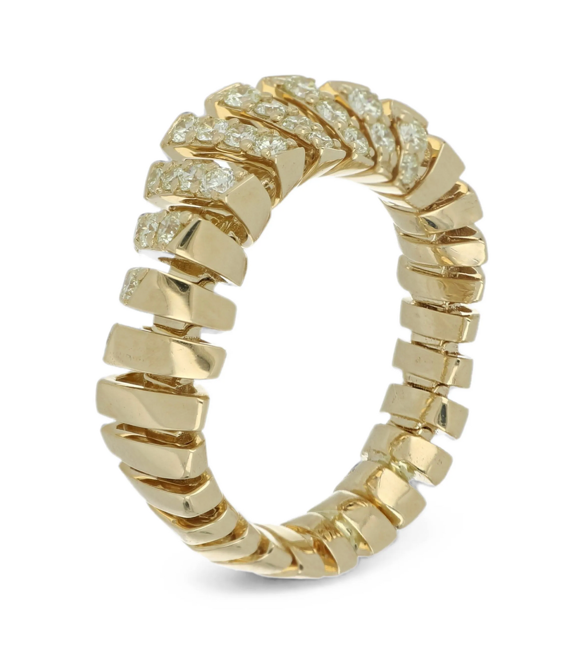 Crescendo Mini-Me diamond spiral rin