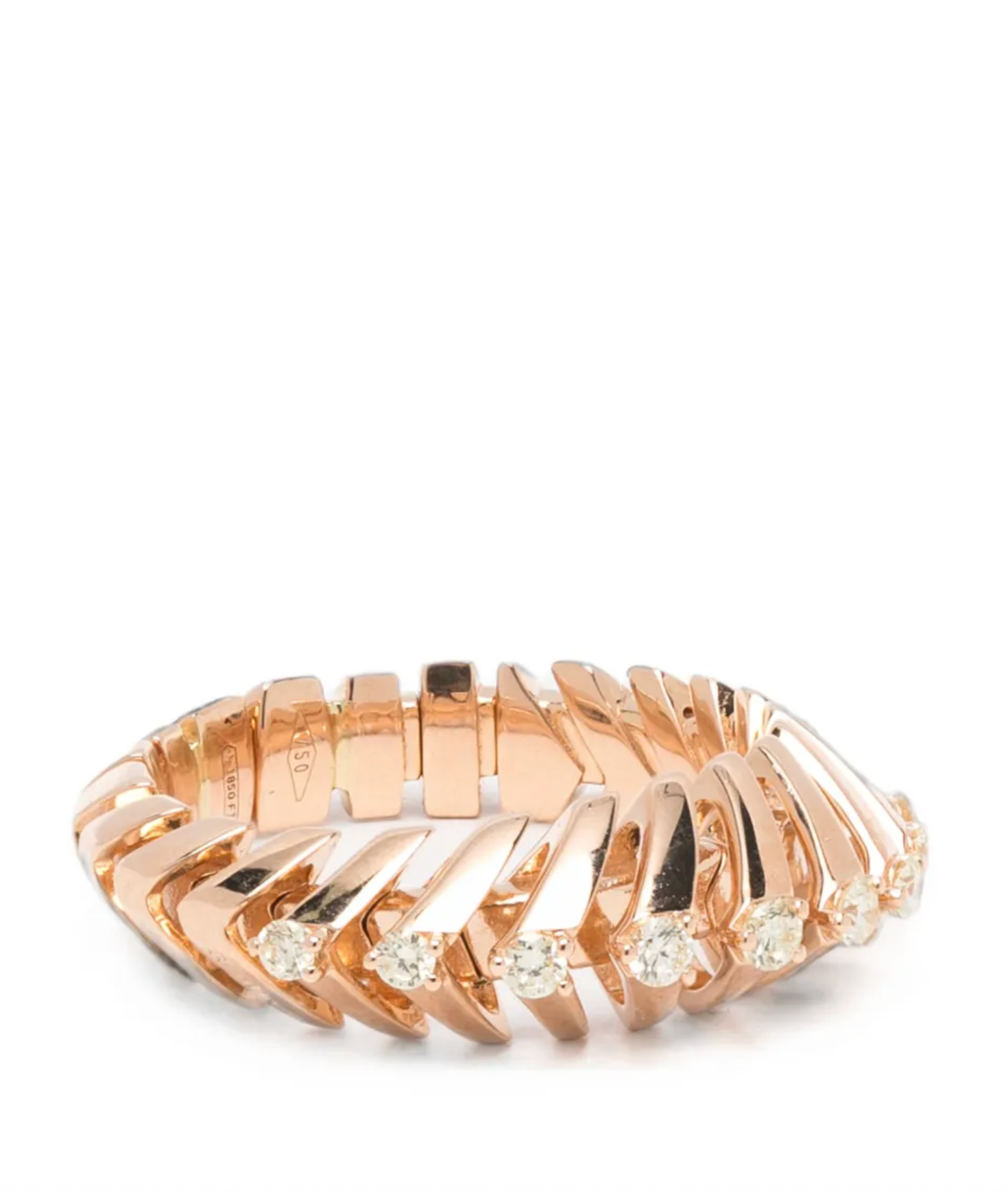 twisted-design diamond ring
