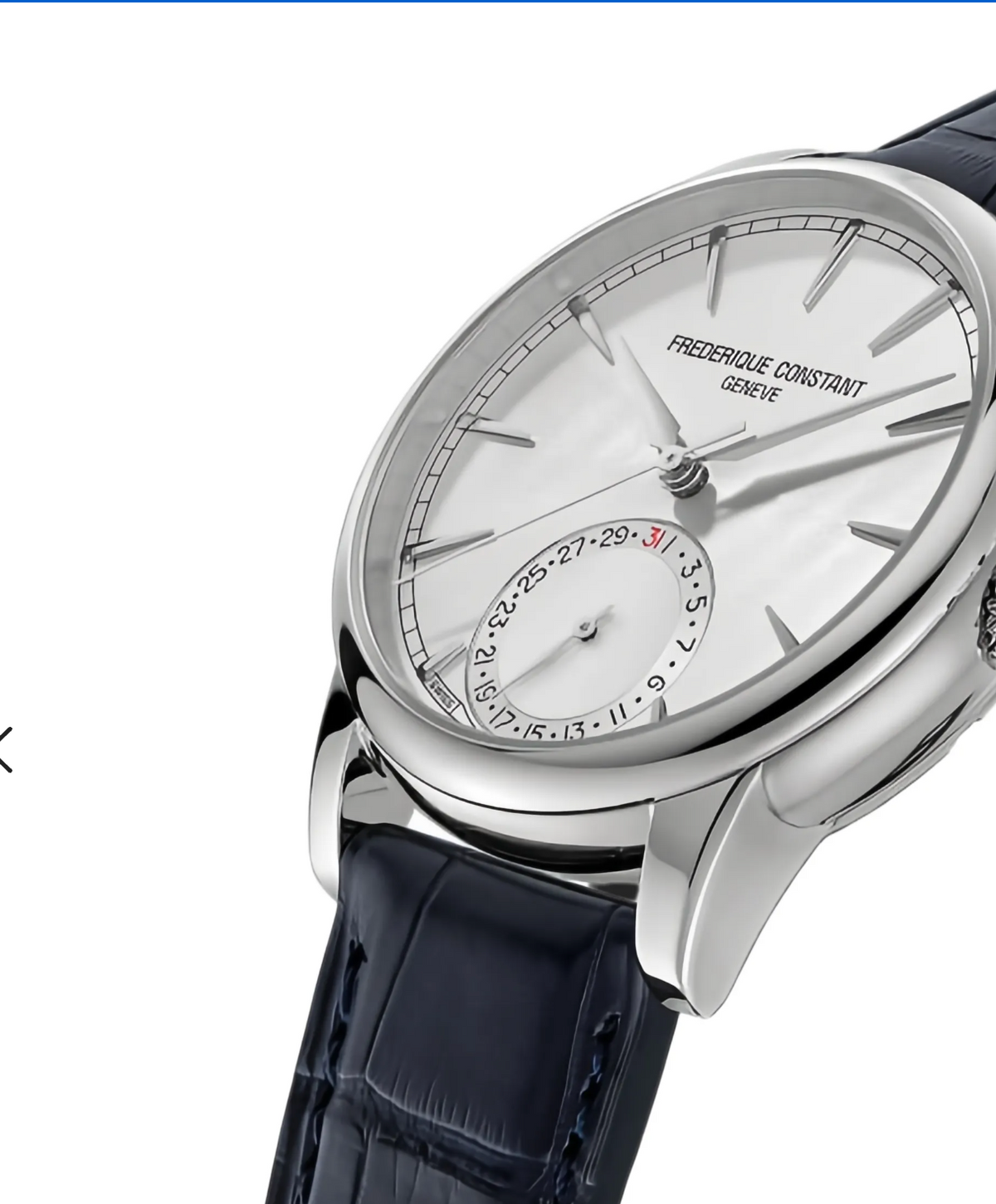 Classic croc-effect leather 40mm watch