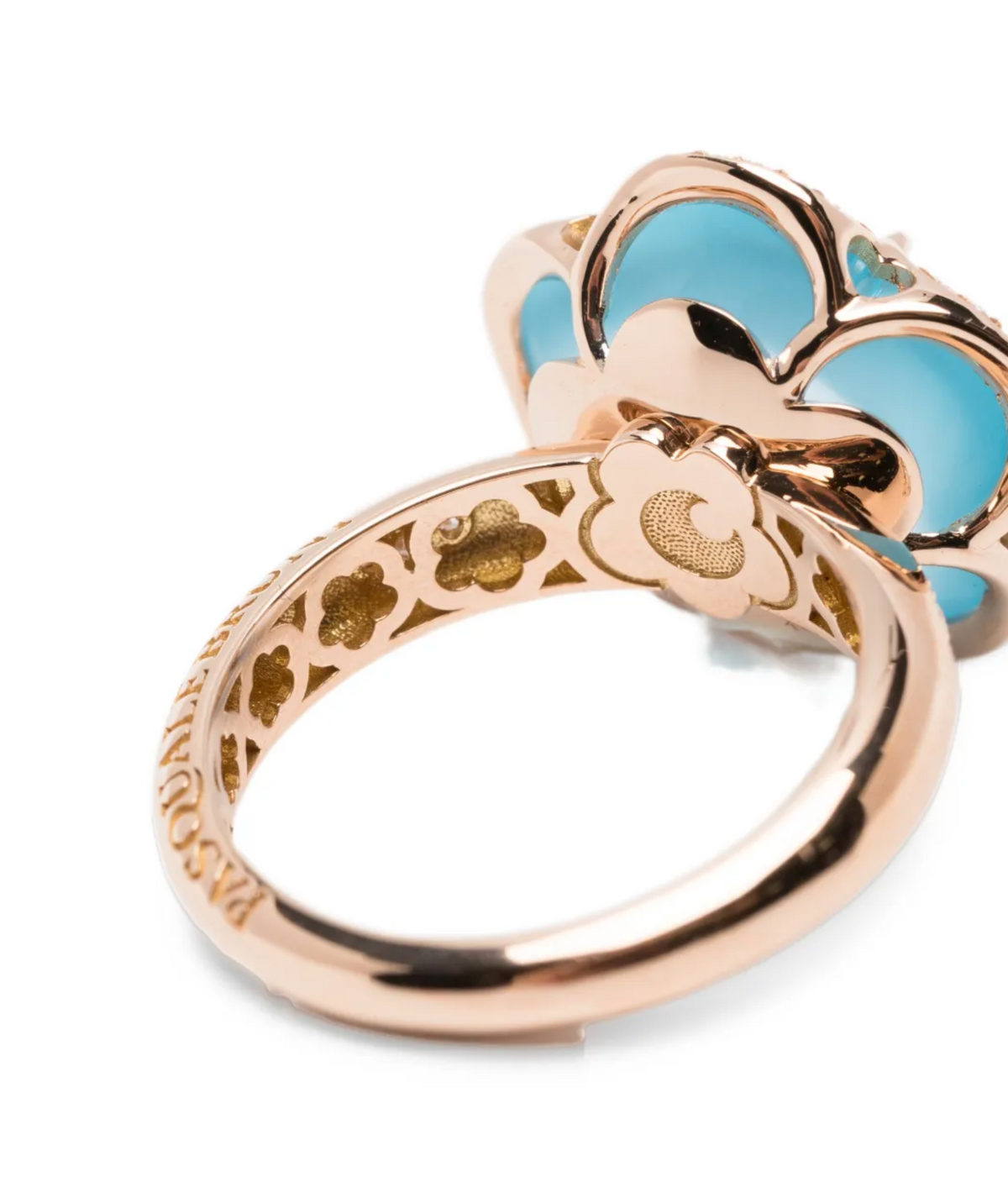 Bon Ton blue topaz and diamond ring
