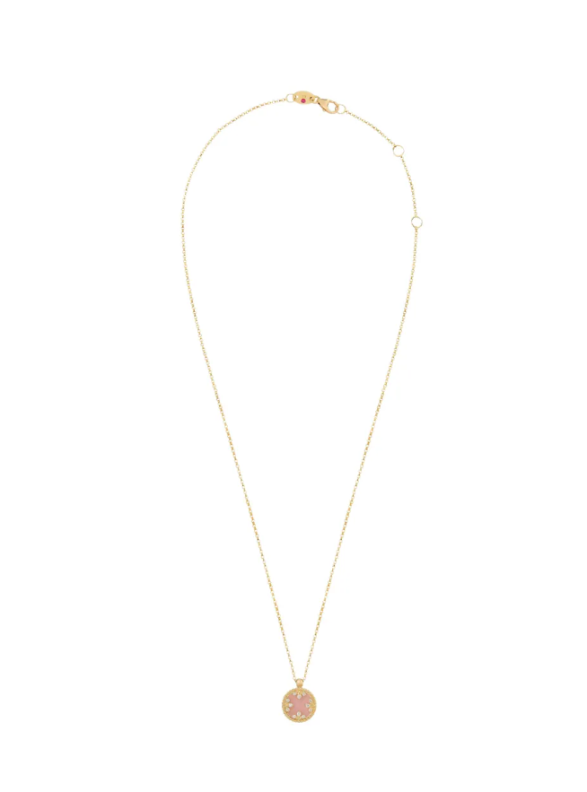 18kt yellow gold diamonds necklace