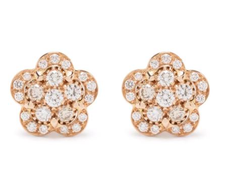 Бриллиантовые серьги Dei Fiori из 18-каратного розового золота