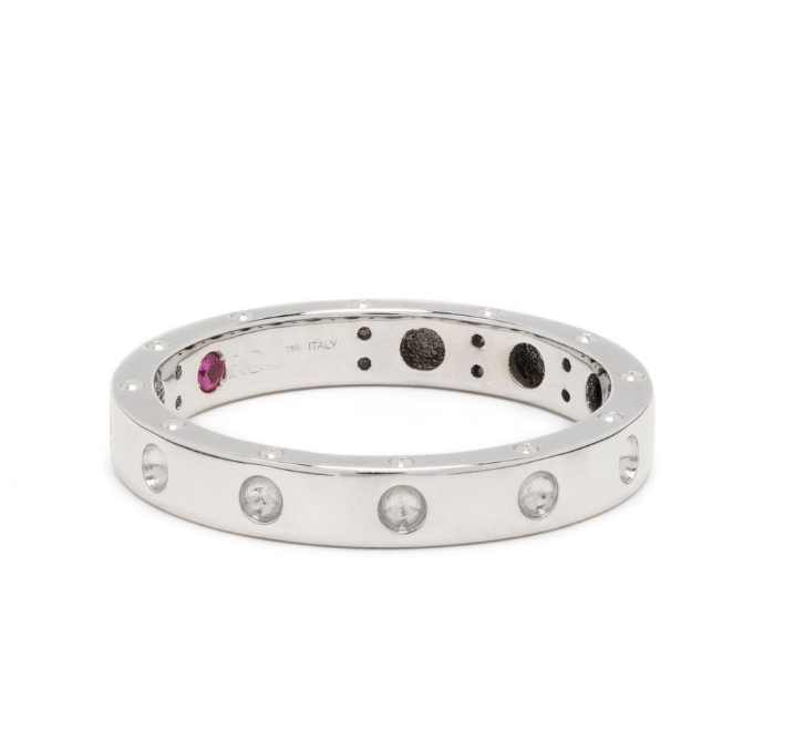 18kt white gold Pois Moi thin band ring