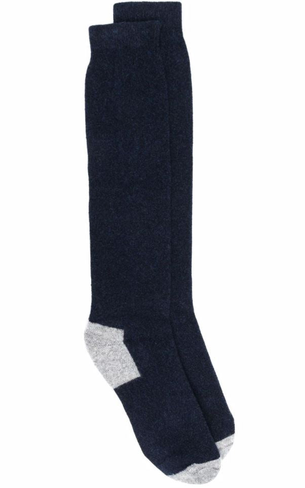 Contrasting-panel socks