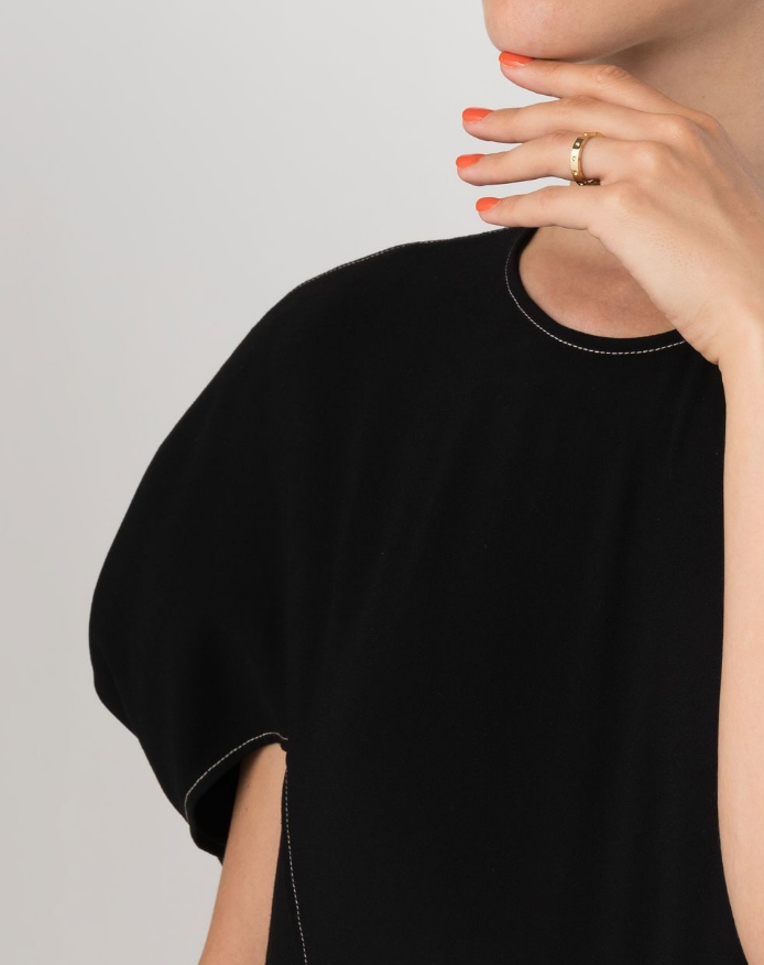 18kt yellow gold Pois Moi thin band ring