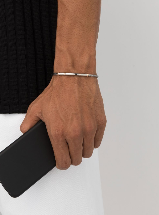 diamond-detail rope chain braceletre