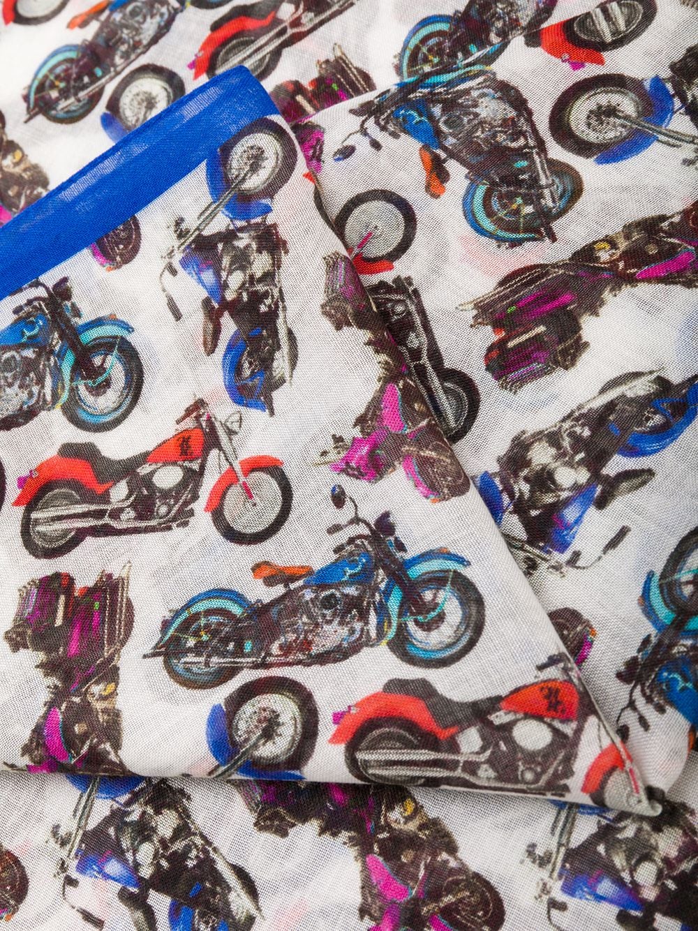 bufanda con estampado de motos