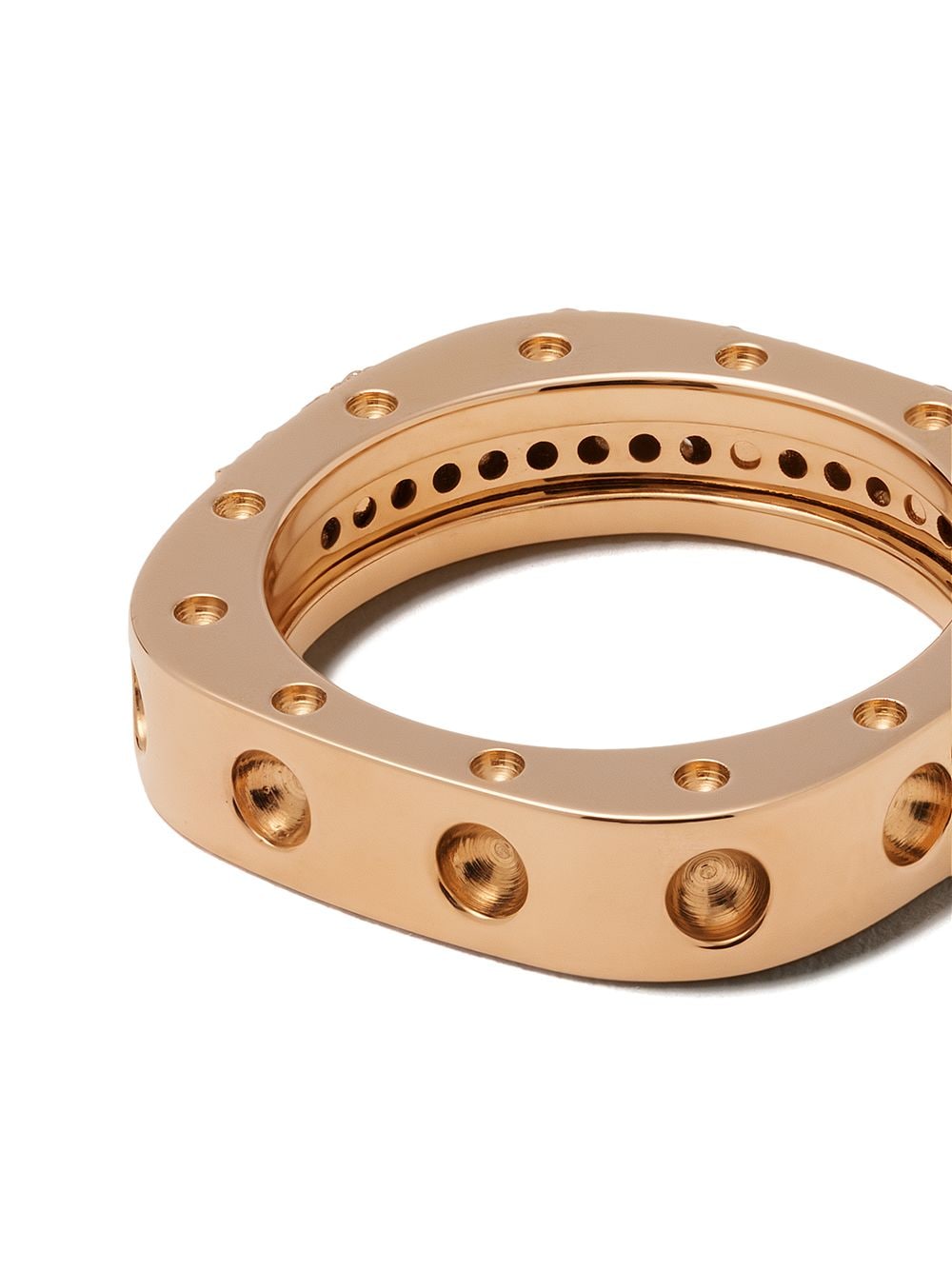anillo Pois Moi en oro rosa de 18kt con diamantes