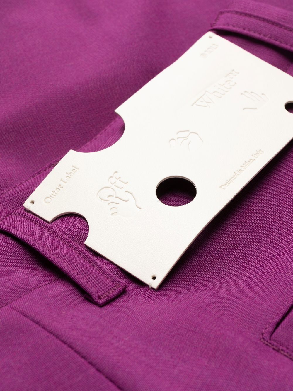 mid-rise flared trousers