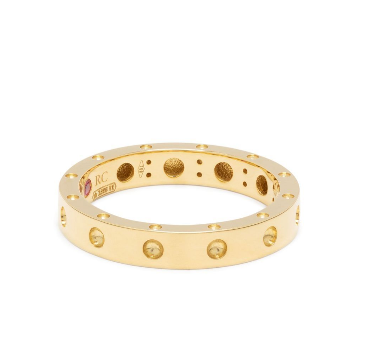 18kt yellow gold Pois Moi thin band ring