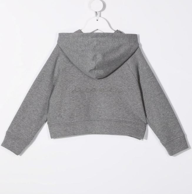 Sudadera corta con capucha 