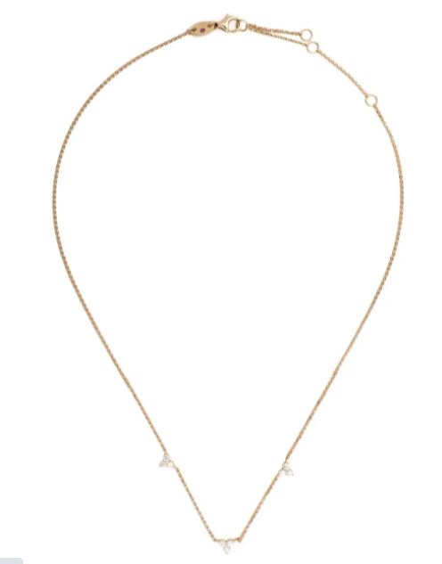18kt yellow gold diamonds  Love by the Yard  necklace