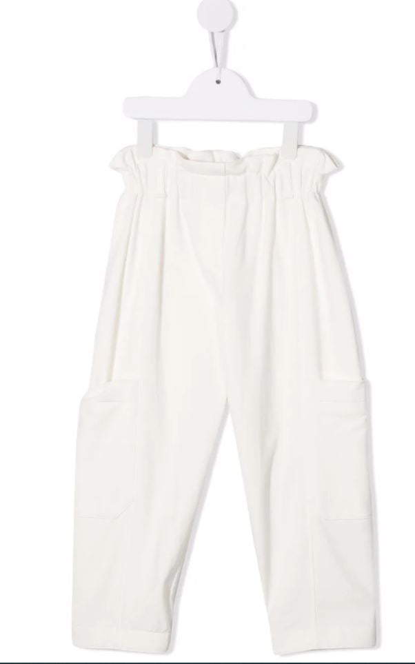 pantalones tapered con cinturón 