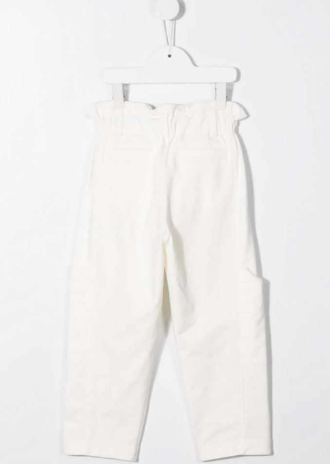 pantalones tapered con cinturón 