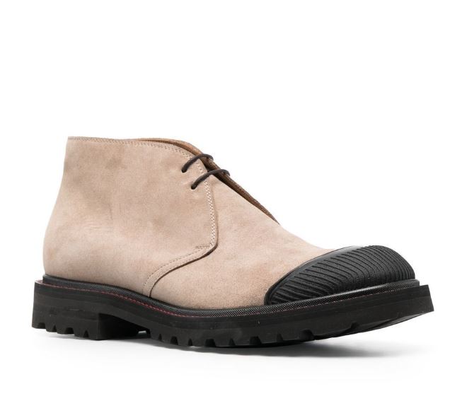 botas safari de ante con cordones 