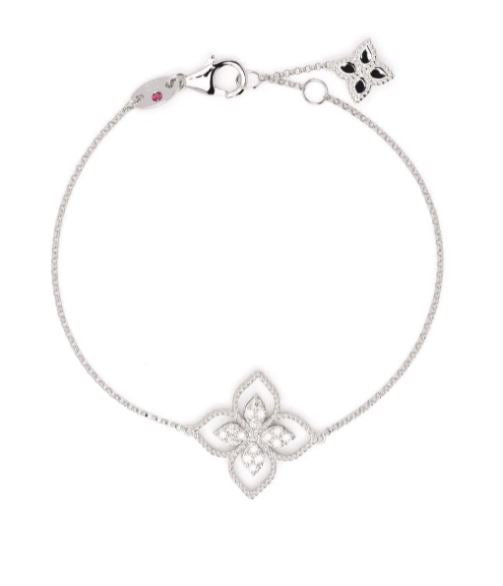 18kt white gold Princess Flower Dubai diamond bracelet