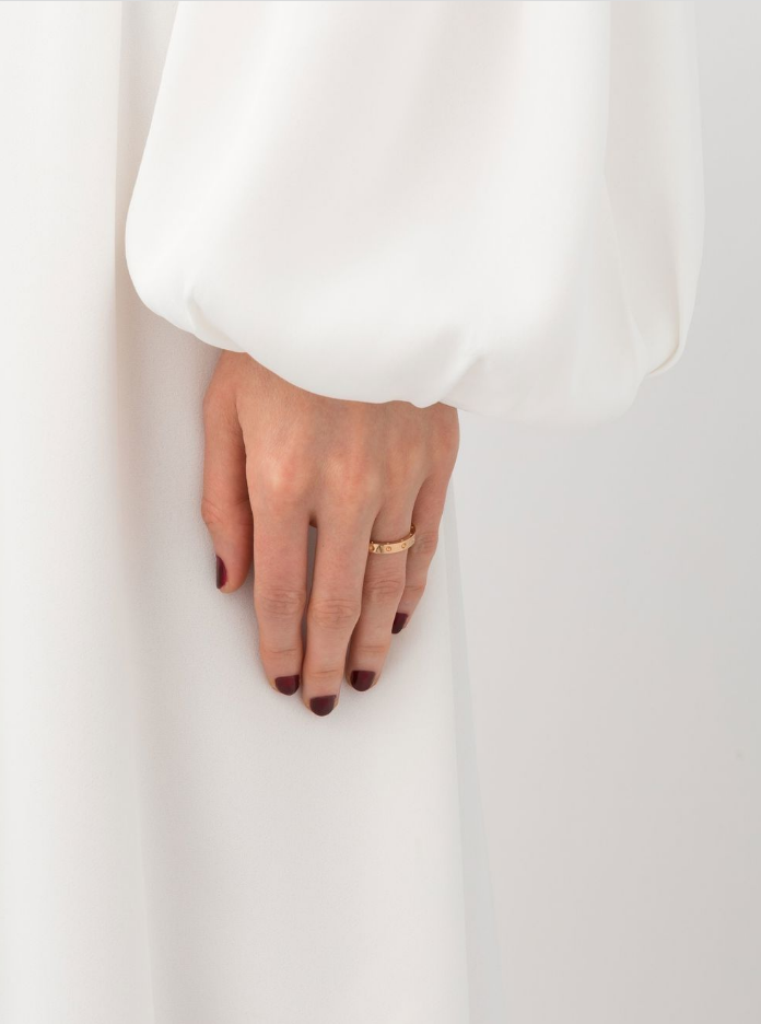 18kt rose gold Pois Moi thin band ring
