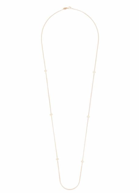 18kt yellow gold Love by the Yard diamond necklace