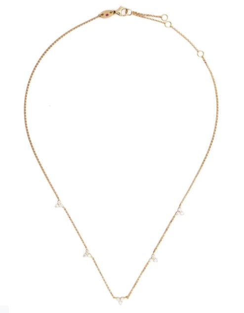 18kt yellow gold diamonds  Love by the Yard  necklace
