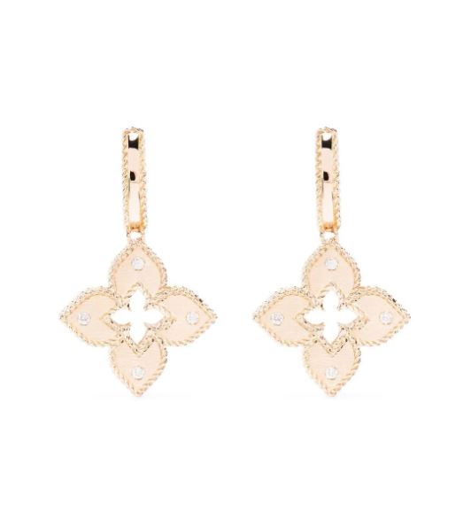 18kt rose gold with diamonds Venetian Princess earrings